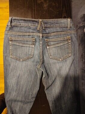 Women's Straight Leg Light Wash Blue Denim Jeans
